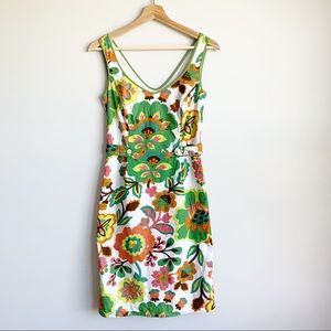 Boden Floral Summer Mini Dress Cotton Size 2